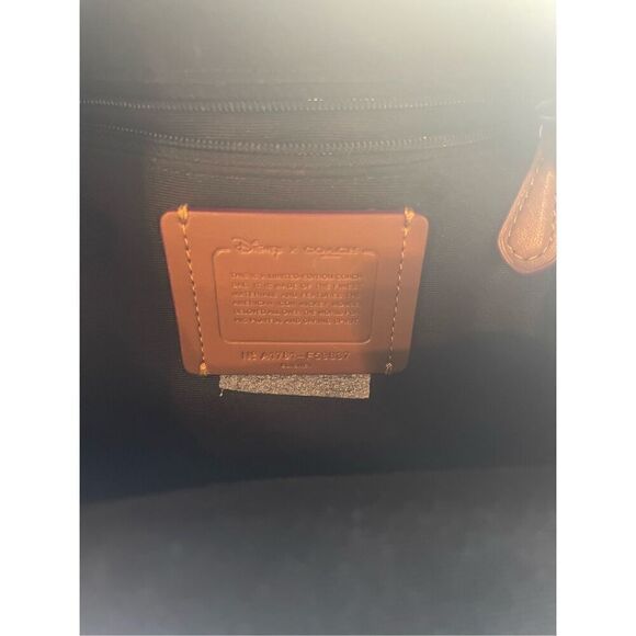 Coach White Backpack with Mickey Mouse Design and Wallet - Picture 8 of 16